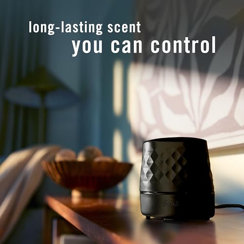 Febreze Plug Scent Booster in Black, Continuous Scent Device Oil Diffuser, Compatible with Febreze Air Freshener Plug in R...