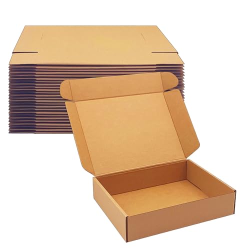 Shipping Boxes 9x7x2 inch 25 Pack,Brown Corrugated Boxes Mailer Packaging for Mailing Small Business，E-Commerce Gift Boxes...