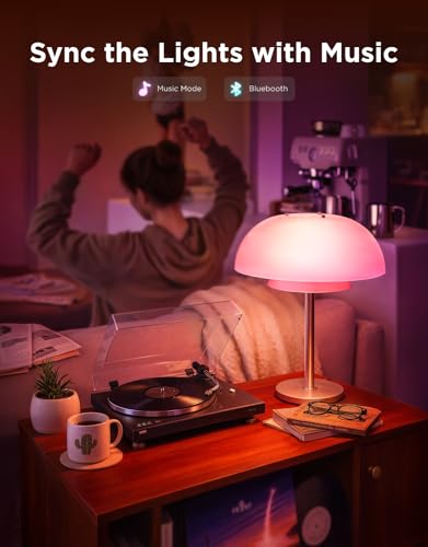 Govee Smart Light Bulbs, Color Changing Light Bulb, Work with Alexa and Google Assistant, 16 Million Colors RGBWW, WiFi & ...