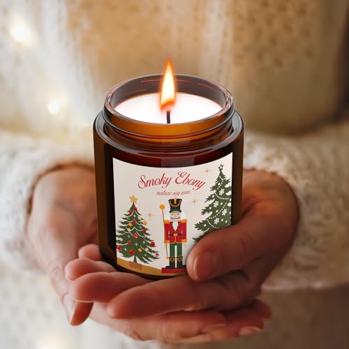 Christmas Scented Candle Gift Set for Women, 4 Pack 7 oz Soy Wax Candles for Home, Holiday & Birthday, Fall Fragrance of S...
