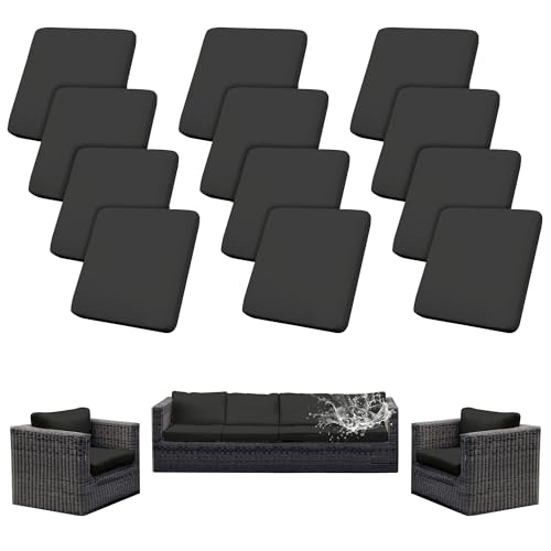 GALYEJIA 8 Pcs Outdoor Cushion Covers Patio Cushion Covers Cushion Covers for Outdoor Furniture Stretch Patio Cushion Cove...