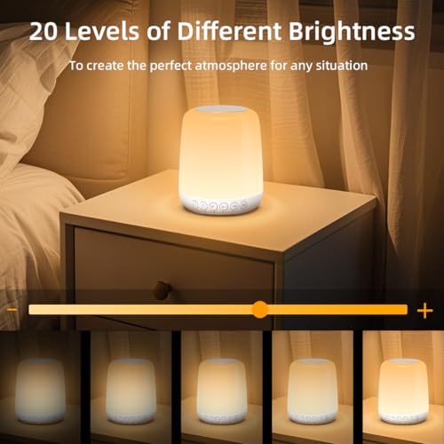iMosleep Night Light LED Touch Night Dimmable with 20 Levels of Brightness 4 Timer Rechargeable Battery for Bedroom Baby N...