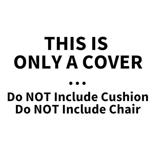 HOMBYS Fluffy Shaggy Cover for Papasan Chair Cushion, Plush Faux Fur Slipcover ONLY, (Without Cushion) Removable Soft Papa...