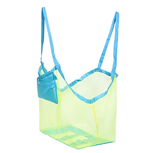 MeeJaa Mesh Beach Bag, Classic Mesh Beach Toy Tote Bag, Foldable Large Children's Toy Storage Bag, Used for Storage of Toy...