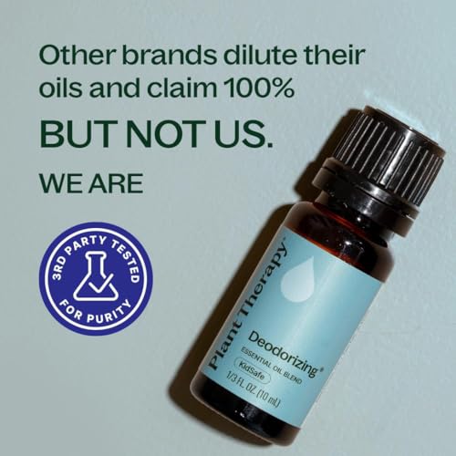 Plant Therapy Deodorizing Essential Oil Blend, 10 mL (1/3 oz), Pure Essential Oils, Undiluted, Therapeutic Grade, Ideal fo...
