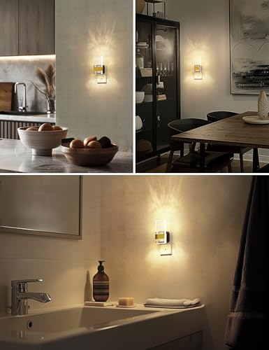 L LOHAS LED Night Lights Plug Into Wall, 2 Pack Plug in Night Light LED with Dusk to Dawn Sensor, 0-100LM Dimmable Nightli...