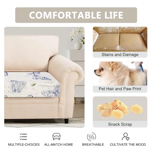 SearchI Stretch Printed Sofa Couch Cushion Covers Replacement Chair Cushion Slipcovers Sofa Seat Cover Furniture Protector...