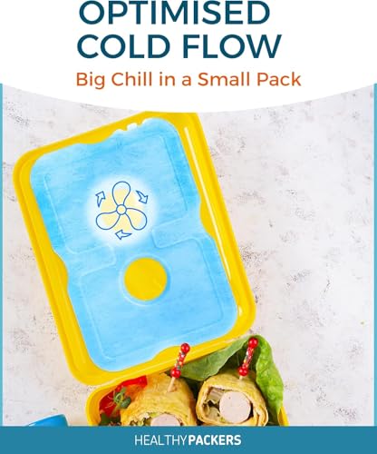Healthy Packers Ice Packs for Lunch Boxes & Coolers - Freezer Packs - Original Cool Pack | Cooler Accessories for Beach, C...