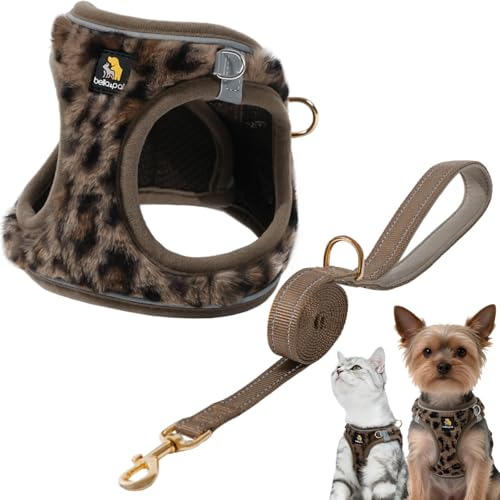 BELLA & PAL Step in Vest Harness for Small and Medium Dogs, No Pull Small Dog Harness with Leash Set, Comfortable Air Mesh...