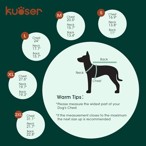 Kuoser Dog Cooling Vest for Dogs, Lightweight Cooling Shirt for Small Medium Large Dogs, Adjustable Pet Cooler Jacket with...