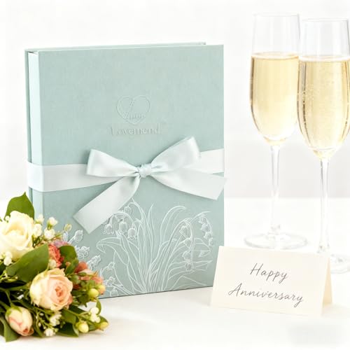 Lovemend Elegant Book-Style Memory Box for Keepsakes - Decorative Storage for Love Letters, Photos, Jewelry | Artisan Pape...
