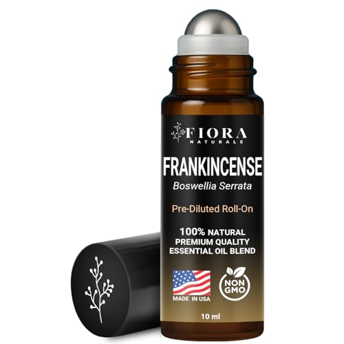 Frankincense Roll On – Pre-Diluted Frankincense Oil Essential Oil for Joints, Muscles & Skin Care, Aromatherapy Roller, Fr...
