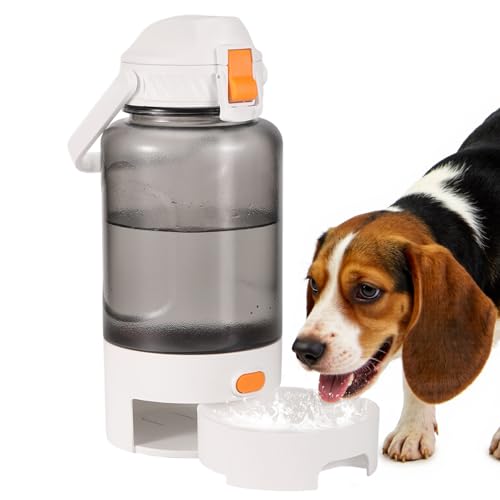 Turchongeco 50oz Outdoor Dog Water Bottle - Leakproof Pet & Human Water Dispenser with Handle, Portable for Travel, Hikin...