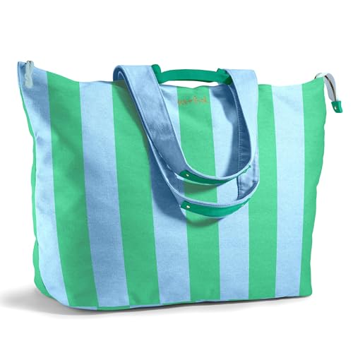 Fit & Fresh Large Beach Bag for Women - Extra Large Travel Tote With Pockets