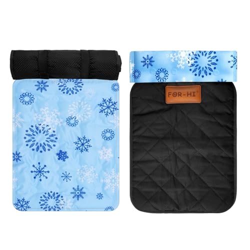 FOR-HI Summer Cooling Mat & Winter Warm Sleeping Pad. Washable Self Cool Pad for Small Dogs & Cats, Indoor Outdoor Pet Sle...