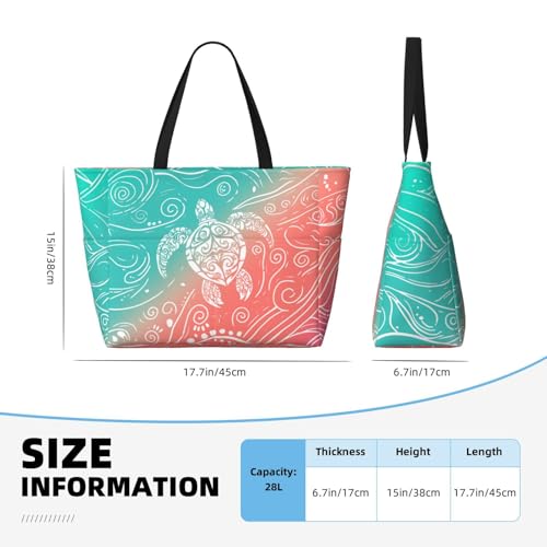 NLZI Beach Bag for Women Beach Tote Bag Waterproof Sandproof Large Bags with Zipper Big Capacity for Vacation Travel