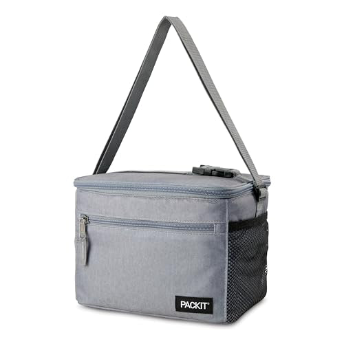 PackIt(R) Freezable Essential Cooler, Gray Fog, Built with EcoFreeze(R) Technology, Fully Freezable, Collapsible, Reusabl...