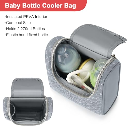 Accmor Breastmilk Cooler Bag, Insulated Baby Bottle Cooler Tote Bags for Nursing Mom Daycare, Portable Breast Milk Cooler ...