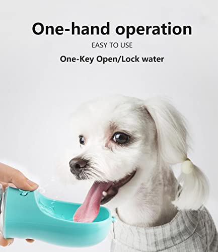 Kalimdor Dog Water Bottle, Leak Proof Portable Puppy Water Dispenser with Drinking Feeder for Pets Outdoor Walking, Hikin...