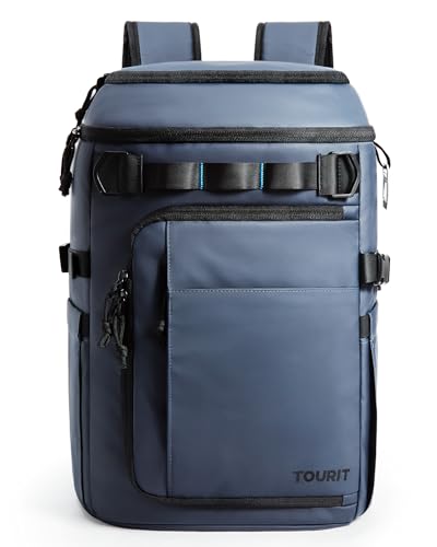 TOURIT 38 Cans Backpack Cooler: Leak Proof Waterproof 2 Insulated Compartments Soft Cooler Bag Beach Travel Camping Picni...