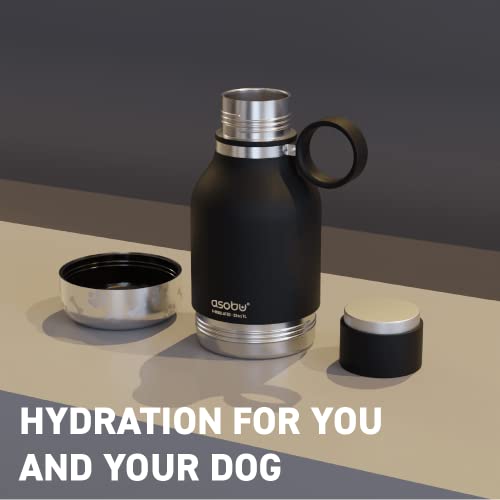 Asobu Buddy Bottle a Stainless Steel Insulated Water Bottle for with Removable Dog Water Bowl and Dog Food and Treat Stora...