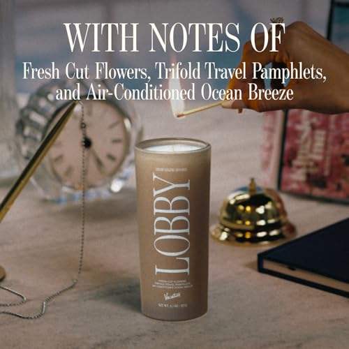 Vacation High Ceiling Resort Lobby Candle, Luxury Floral Candle with Bergamot, Cedar & Musk, Premium Gift for Home Decor &...