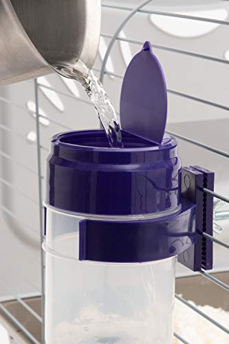 Lixit® Lever Valve Top Fill No Drip Water Bottles for Rabbits, Chinchillas, Ferrets, Guinea Pigs and Adult Rats (Purple (P...