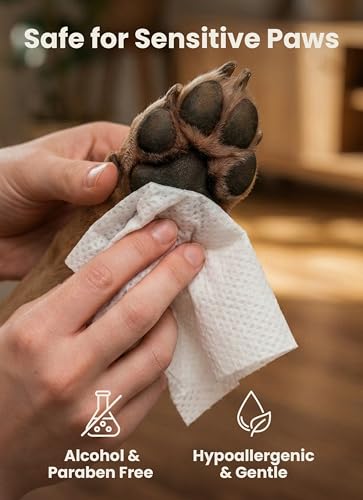 Pogi’s Dog Grooming Wipes – Hypoallergenic Pet Wipes for Paws, Body & Butt – Cleaning & Hydrating, Fragrance Free, 100-Count