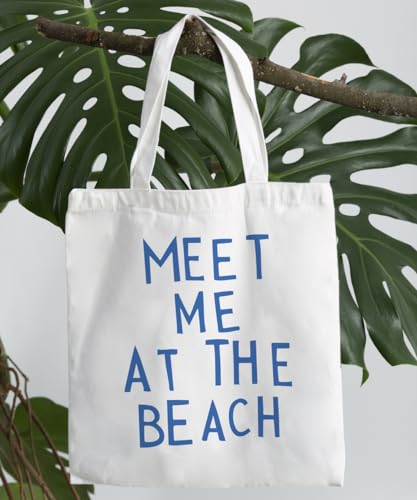 SZERE Beach Summer Canvas Tote Bag for Women Teen Girls Gifts Cute Small Travel Work Tote Bags Reusable Grocery Bags