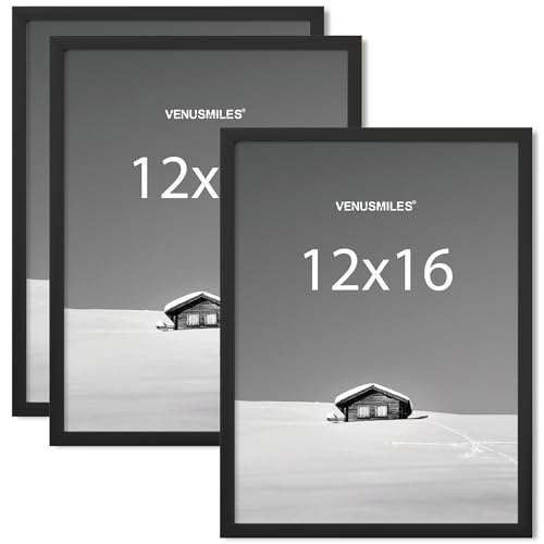 Venusmiles 12x16 Picture Frame, Display 12x16 Photo Frames - High Definition Plexiglass - Vertical and Horizontal Display...