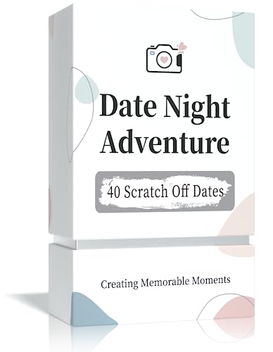 40 Fun Date Night Scratch Off Card Game Ideas, Romantic Wedding Anniversary Couple Gifts for Him, Her, Men, Boyfriend, Gir...