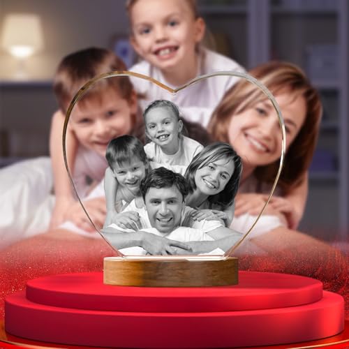 Artmosphere 3D Crystal Photo, Personalized Mothers Day Gifts for Mom, Women, Wife, Her, Him, Men, Husband, Grandma, Great ...
