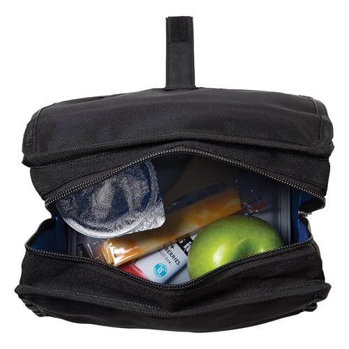 PackIt Freezable Lunch Bag, Black, Built with EcoFreeze Technology, Foldable, Reusable, Zip and Fold Closure with Buckle H...