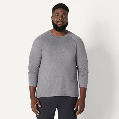 Amazon Essentials Men's Athletic Soft Performance Lightweight Long Sleeve Gym Workout Shirt