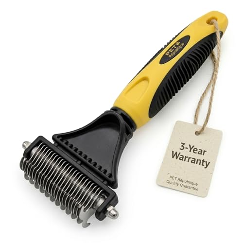 Pet Republique Matt Splitters Tool – Effective Mat Remover and De-matting Comb for Long-Haired Dogs, Cats, Rabbits – Regul...