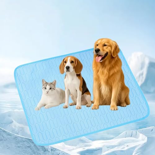 RIHUIN Pet Cooling Pad & Sleeping Mat, Portable Soft Pad, Indoor/Outdoor Use/Perfect as a pet Bed Blanket, Sofa Mattress, ...