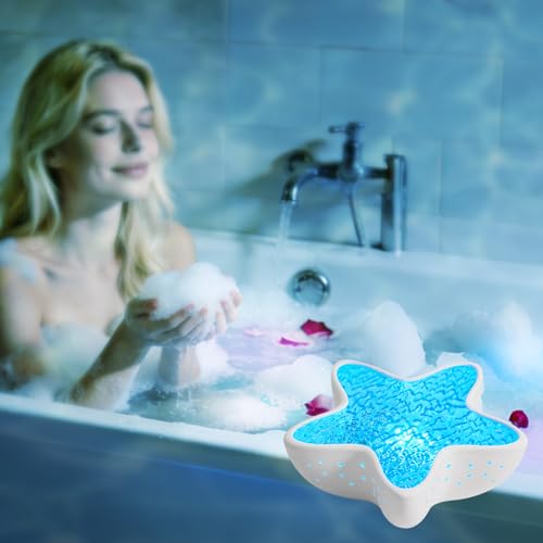 AmmToo Northern Lights Projector, Ocean Wave Shower Light Projector Light for Bathroom Classroom, Galaxy Night Light for K...