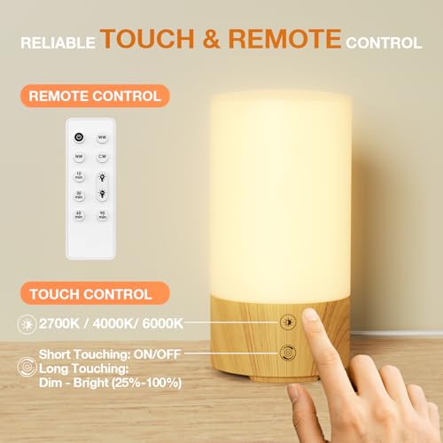 Bakzon Light Therapy Lamp 10000 Lux, UV-Free Sun Lamp with 4 Brightness Levels & 3 Color Temperatures, Full Spectrum Dayli...