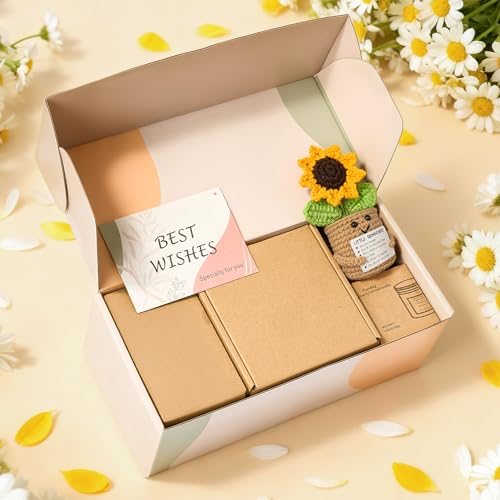 RainVibe Christian Birthday Gift Set for Women - Ceramic Mug, Bible Verse Jar, Scented Candle, Sunflower & Greeting Card -...