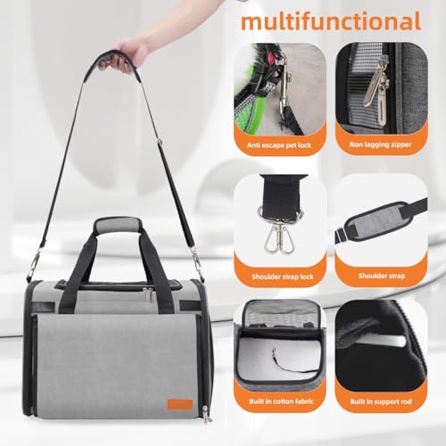 TWDEPART Cat Carrier Backpack - Multifunctional, Firm & Foldable with Roll-Up Shade, Breathable Design Includes Collapsibl...