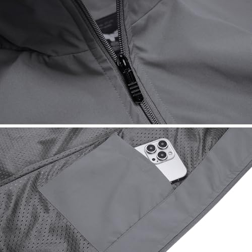 MANLUODANNI Men's Lightweight Vest Sleeveless Outdoor Work Jacket for Travel Hiking Running