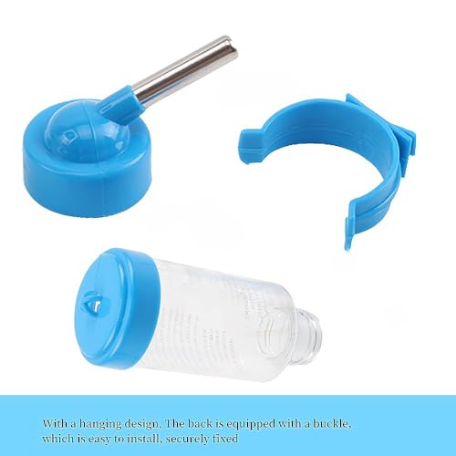 2 PCS Pet Cage Water Bottle No Drip Small Animal Water Bottle, Hanging Hamsters Water Bottle,for Rabbit, Guinea Pig, Hedge...