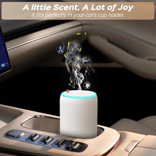Portable Waterless Essential Oil Diffuser Starter Kit with 7 Lights for Home Car and Office, Compact Scent Diffusers Inclu...