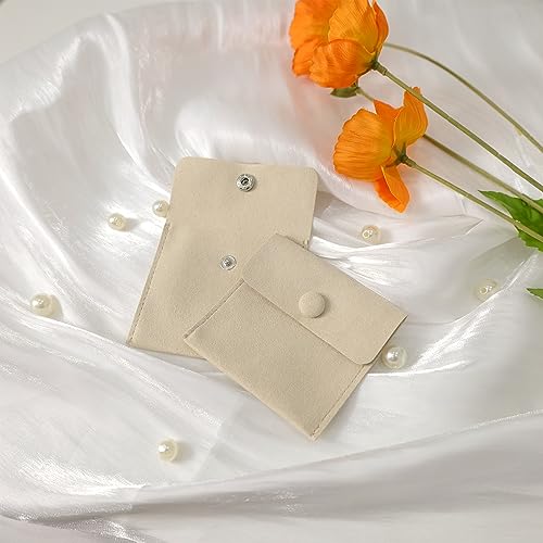 Heliltd 12pcs Microfiber Jewelry Pouch 8x8cm Microfiber Jewelry Packaging Bag Luxury Small Jewelry Gift Bag Small Jewelry ...