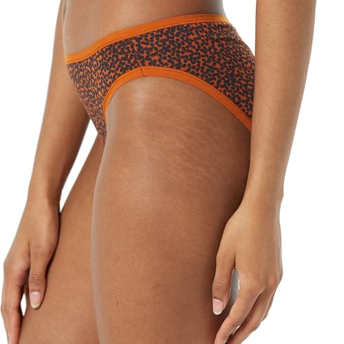 Amazon Essentials Women's Breathable Cotton Bikini Brief Underwear with Full Coverage, Multipacks