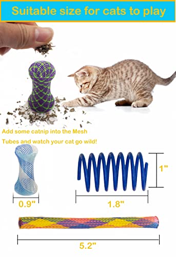 Fashion's Talk Cat Toys 50 Pcs for Indoor Cats,Interactive Door Hanging Mice Feather Toy Cat Spring Toy Cat Wand Catnip Cr...