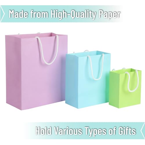 Mr. Pen- Paper Gift Bags with Handles, Assorted Sizes, 8 Pack, Ideal for Gifts, Weddings, Baby Showers, Birthdays, Shoppin...