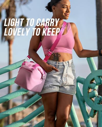 GLORIEROO Pastel Lunch Box Women | Insulated Waterproof Leakproof Lunch Bag Cooler | Adjustable Strap | BPA-Free