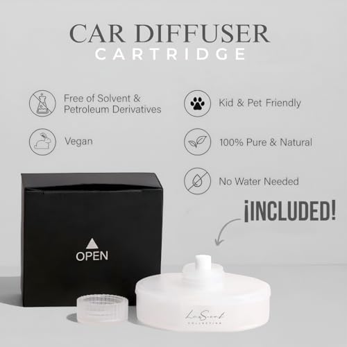 Smart Car Diffuser with 20ML Scent Oil Included - Car Air Freshener - Aromatherapy Diffuser - Portable, Compact, Cordless ...