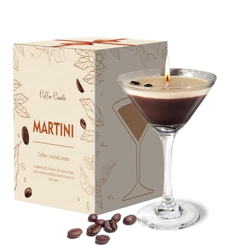 Espresso Martini Candle Unique Gifts for Women Girls,Strong Scented, Natural Soy Wax Coffee Candle Decor for Home,Bedroom,...